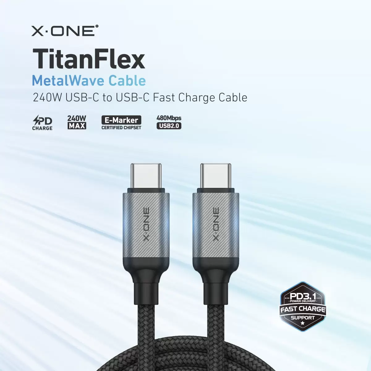Металлический волновой кабель TitanFlex 240 Вт